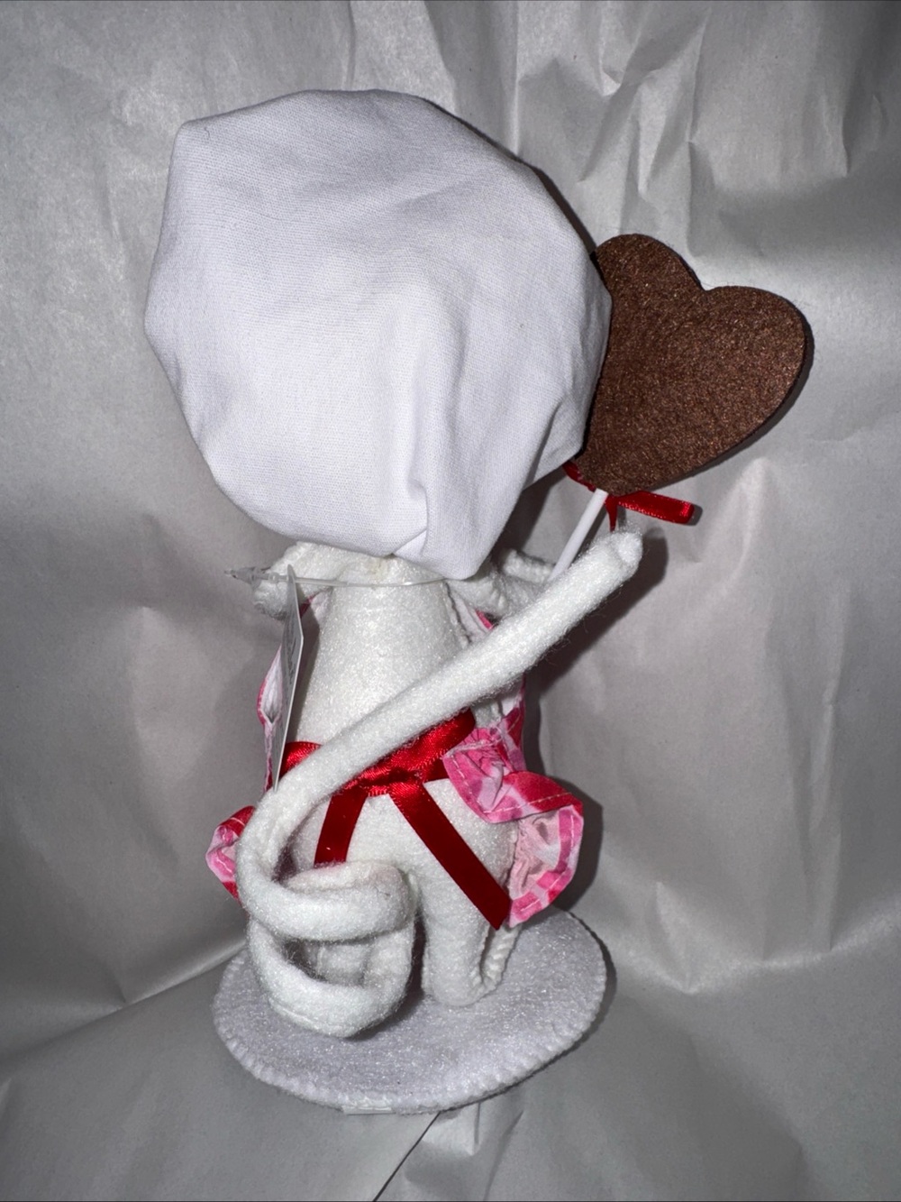 Annalee Pink Heart Mouse Doll with Heart Sign - Picture 6 of 11